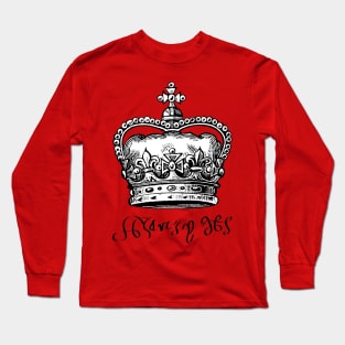 Henry VIII, King of England, Crown and Signature Long Sleeve T-Shirt